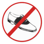 no-shoes stickers