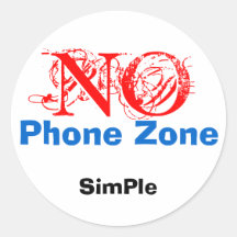 NO, SimPle, Phone Zone Stickers