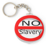No Slavery keychains