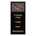NO SMOKING: RACK CARD: MATCHES rack cards