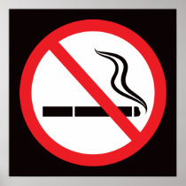 No smoking sign or symbol/anti smoking poster