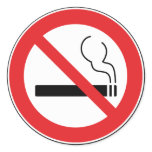 No Smoking Sign Sticker