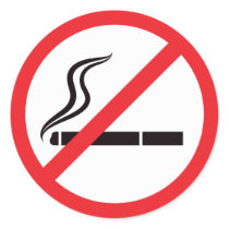 No smoking sign sticker