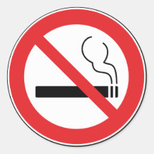 No Smoking Sign Sticker
