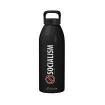 No Socialism Liberty Bottle water bottles