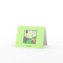 No Squid Zone Hilarious Cartoon Note Card