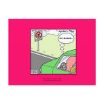 No Squid Zone Hilarious Cartoon Postcard