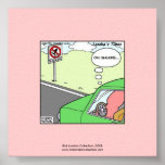 No Squid Zone Hilarious Cartoon Poster posters