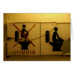 No Standing on the Toilet cards