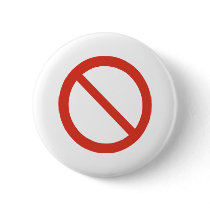 No Symbol Pinback Button