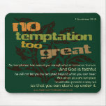 No Temptation Christian sexual purity mousepad