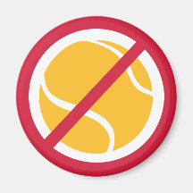 No tennis fridge magnets