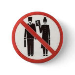 No Thanks We're Atheists Badge/Button