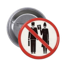 No Thanks We're Atheists Badge/Button