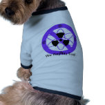 "NO TO NUCLEAR POWER"* pet clothing