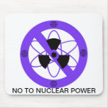 "NO TO NUCLEAR POWER"* mousepads
