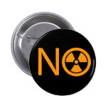 No to Radiation and Nuclear Power Pins