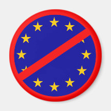 No to the EU Fridge Magnets