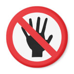 no touching icon magnets