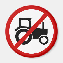 no-tractors fridge magnets