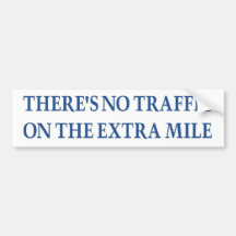 No Traffic (blue warrior) Bumper Stickers