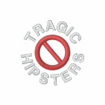 No Tragic Hipsters embroidered shirts