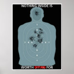 No trespassing or dare to trespass sign red letter posters