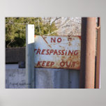 No Tresspassing 2 Posters