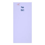 No TV Reminders rack cards