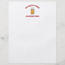 No Ugly Mug Custom Flyer