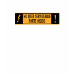 No User Serviceable Parts Inside t-shirts