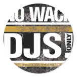 No Wack DJs Round Sticker