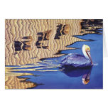 "No Wake Zone" Pelican Watercolor cards