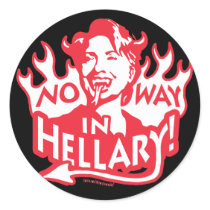 No Way in Hellary Stickers