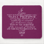 No Weapon Star of David Wine Mousepad