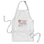 NO WEAPONS ALLOWED aprons