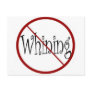 No whining postcard
