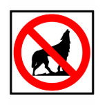 No Wolves Highway Sign t-shirts