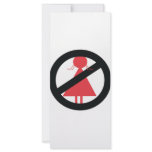 No Woman rack cards