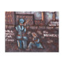 NO WORK TO-DAY POSTCARD