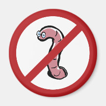 no worm hole refrigerator magnet