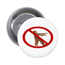 No Zombies Pinback Button