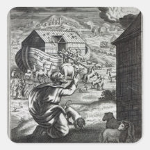 Noah entreth the Ark Square Sticker