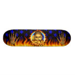 Noah real fire and skull skateboard