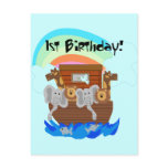 Noah's Ark 1st Birthday Tshirts and Gifts Post Card