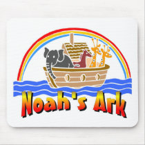 Noah's ark and rainbow