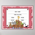 Noah's Ark Baby Girl posters