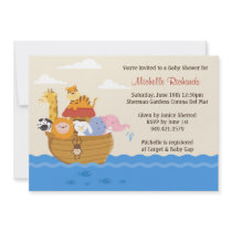 Noahs Ark Baby Shower Invitation