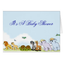 Noah's Ark Baby Shower Invitation Greeting Card