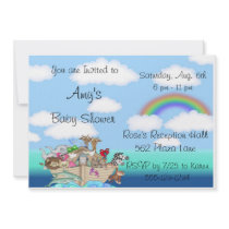 NOAH'S ARK Baby Shower Invitations Announcement